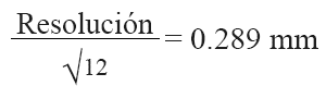 Incertidumbre estándar se calcula como